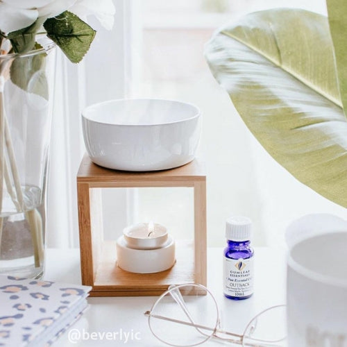 Bamboo & Ceramic Oil Burner