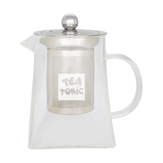 Square Glass Tea Pot 400ml - 2 Cups