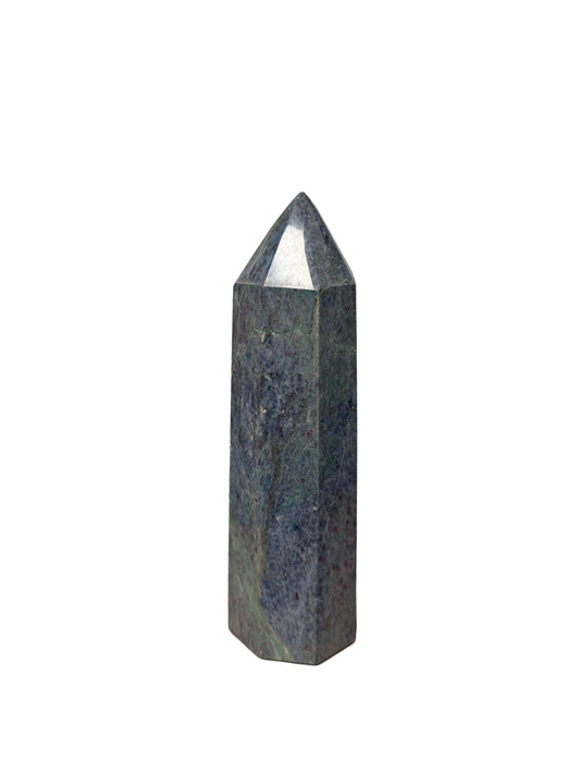 Ruby Fuchsite in Kyanite Tower