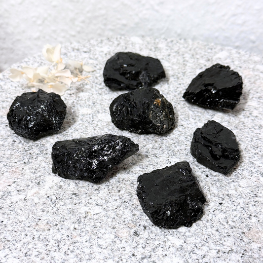 Black Tourmaline Rough Rod ~ Shield/Protection