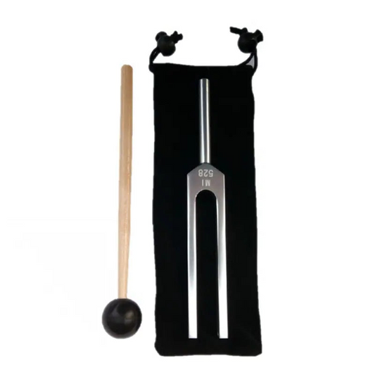 Solfeggio 432HZ Tuning Fork for Healing with Cloth Bag and Mallet Base Chakra