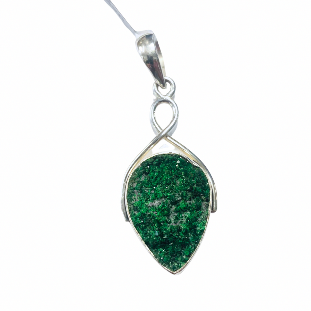Uvarovite Garnet Pendant SS