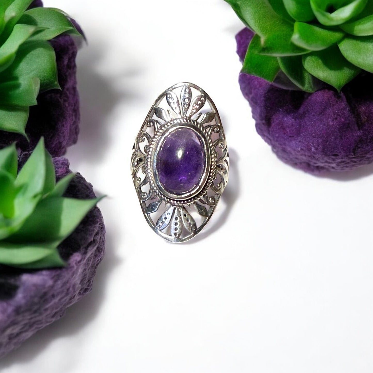 Amethyst Ring in Silver