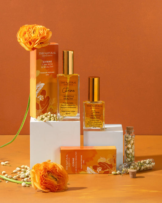 Citrine β I am Rich & Wealthy β Perfume for Money Wealth and Abundance.: 100mL