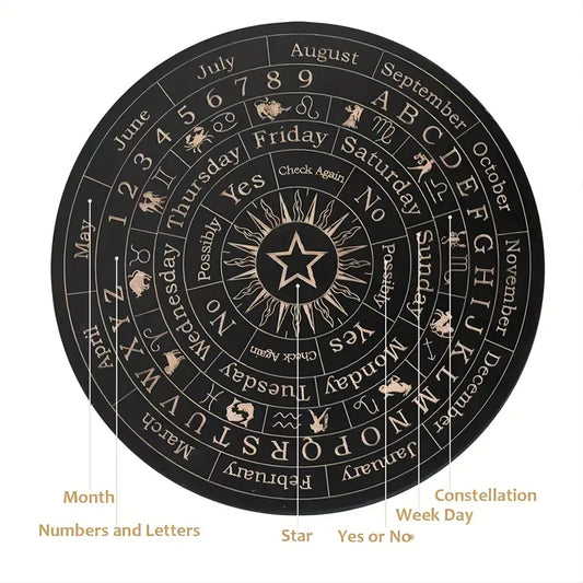 Pendulum Boards in Wood Complete Zodiac