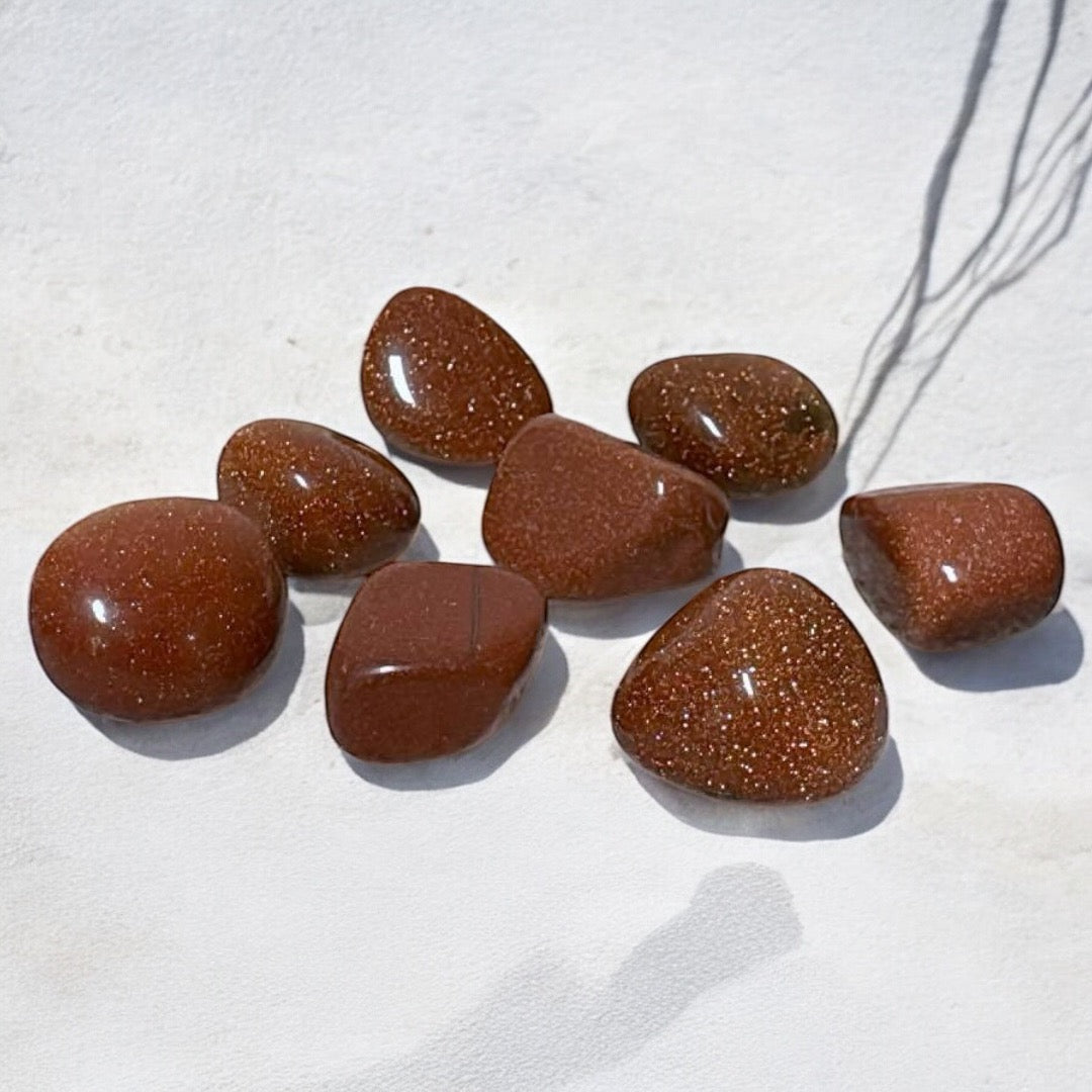 Goldstone Crystal Tumble ~ Boosts Ambition & Uplifts Energy