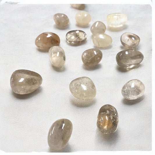 Golden Rutilated Quartz Tumble ~ Amplifies Spiritual Connection & Attracts Love