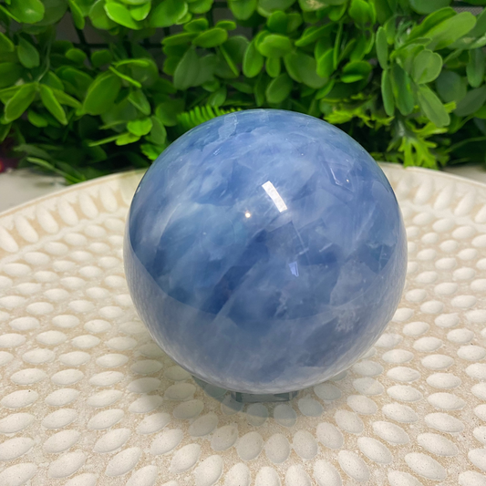 Blue Calcite Sphere
