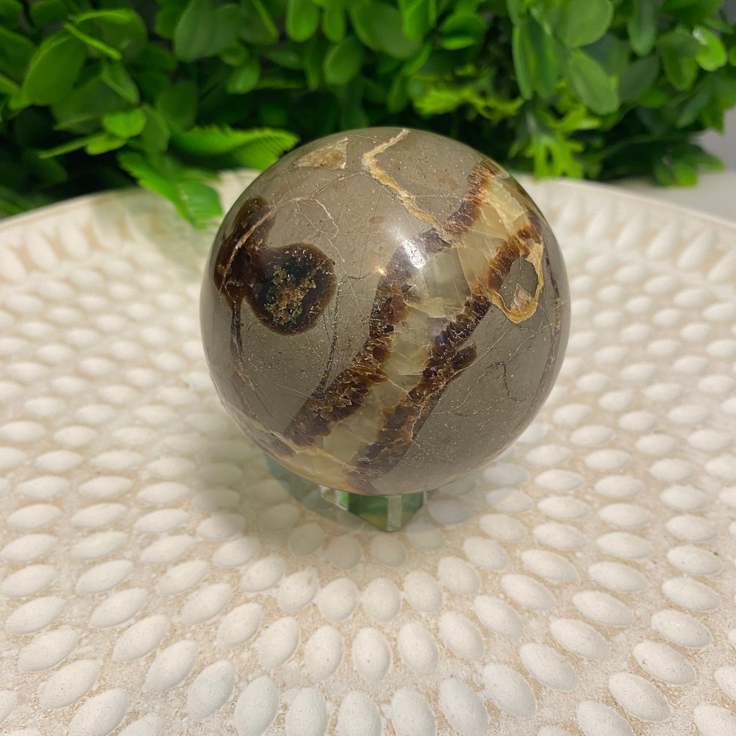 Septarian Crystal Sphere 004