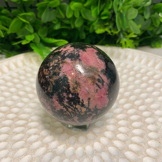 Rhodonite Crystal Sphere 003.