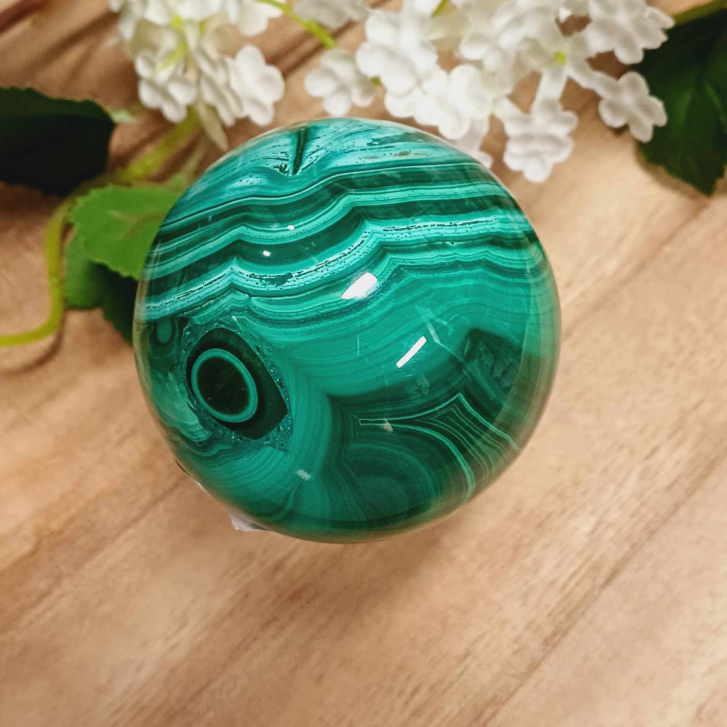 Malachite Sphere 002