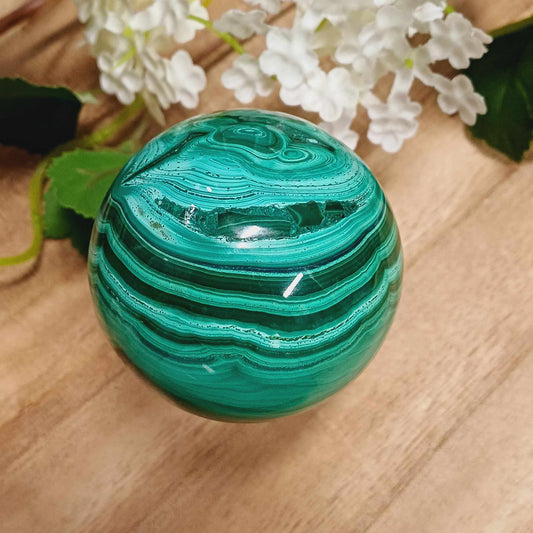 Malachite Sphere 002
