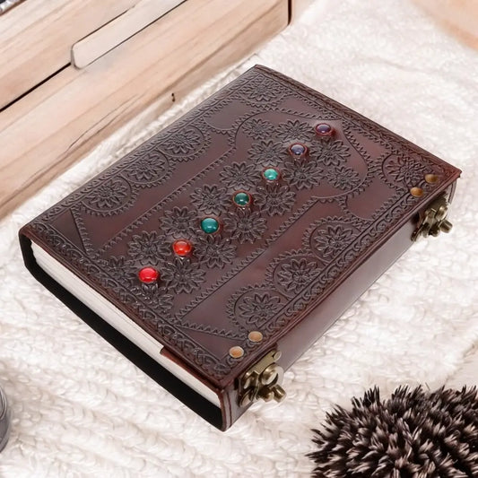 Chakra Stone Embossed Journal
