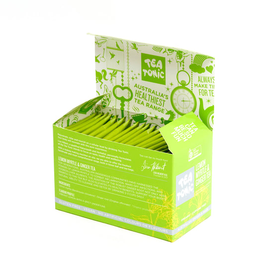 Lemon Myrtle & Ginger Tea - 20 Teabags Box