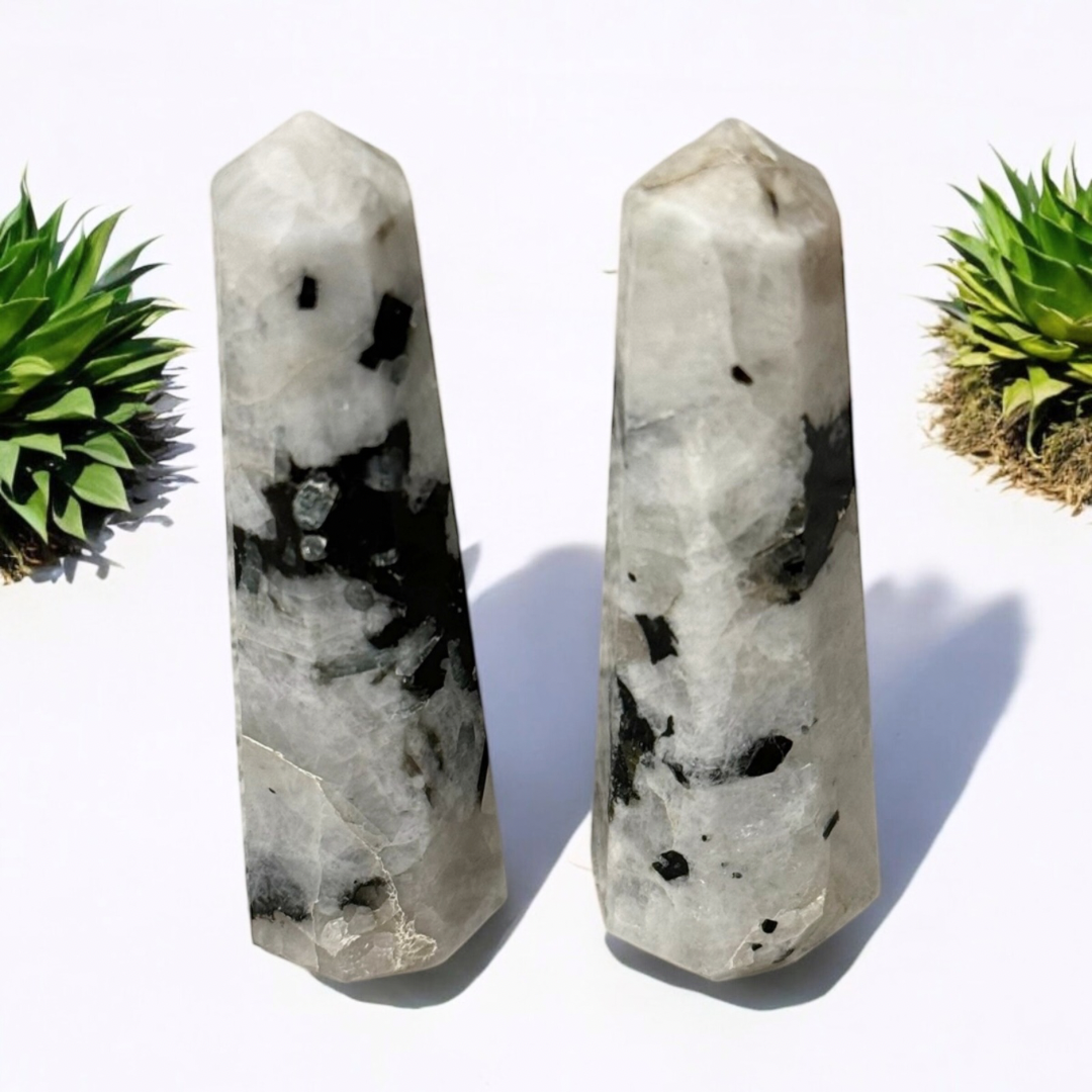 Rainbow Moonstone Generators 6cm