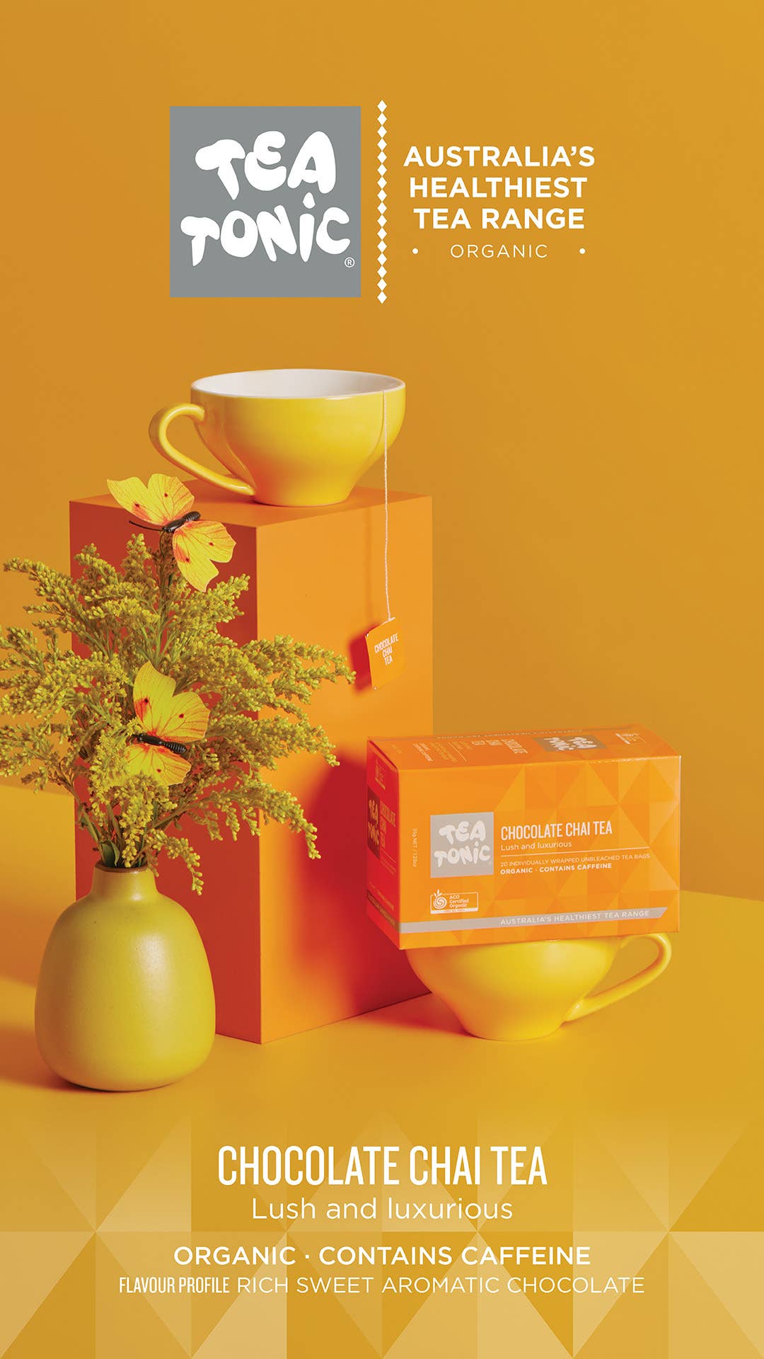 Chocolate Chai Tea 20 Tea Bags- Box