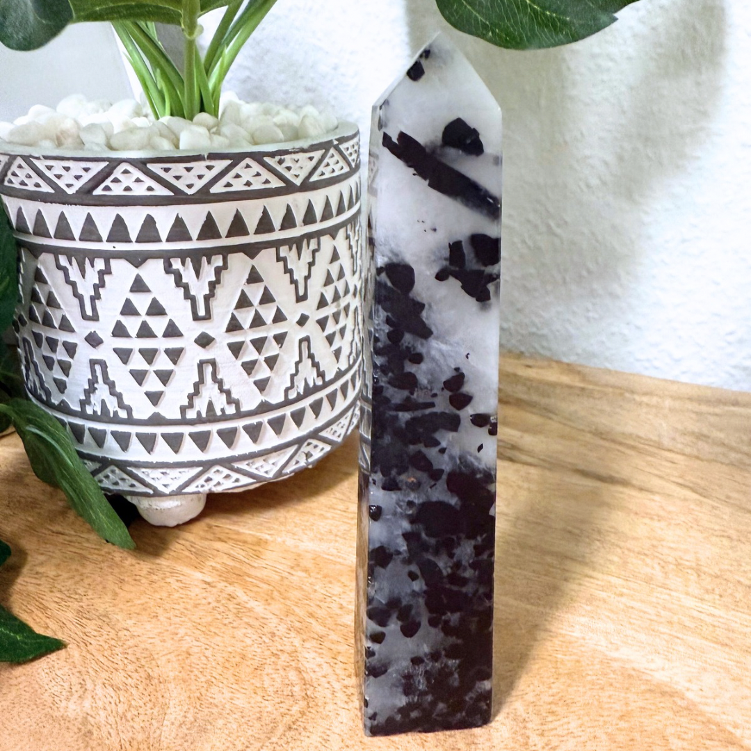Tourmaline in Quartz Obelisk