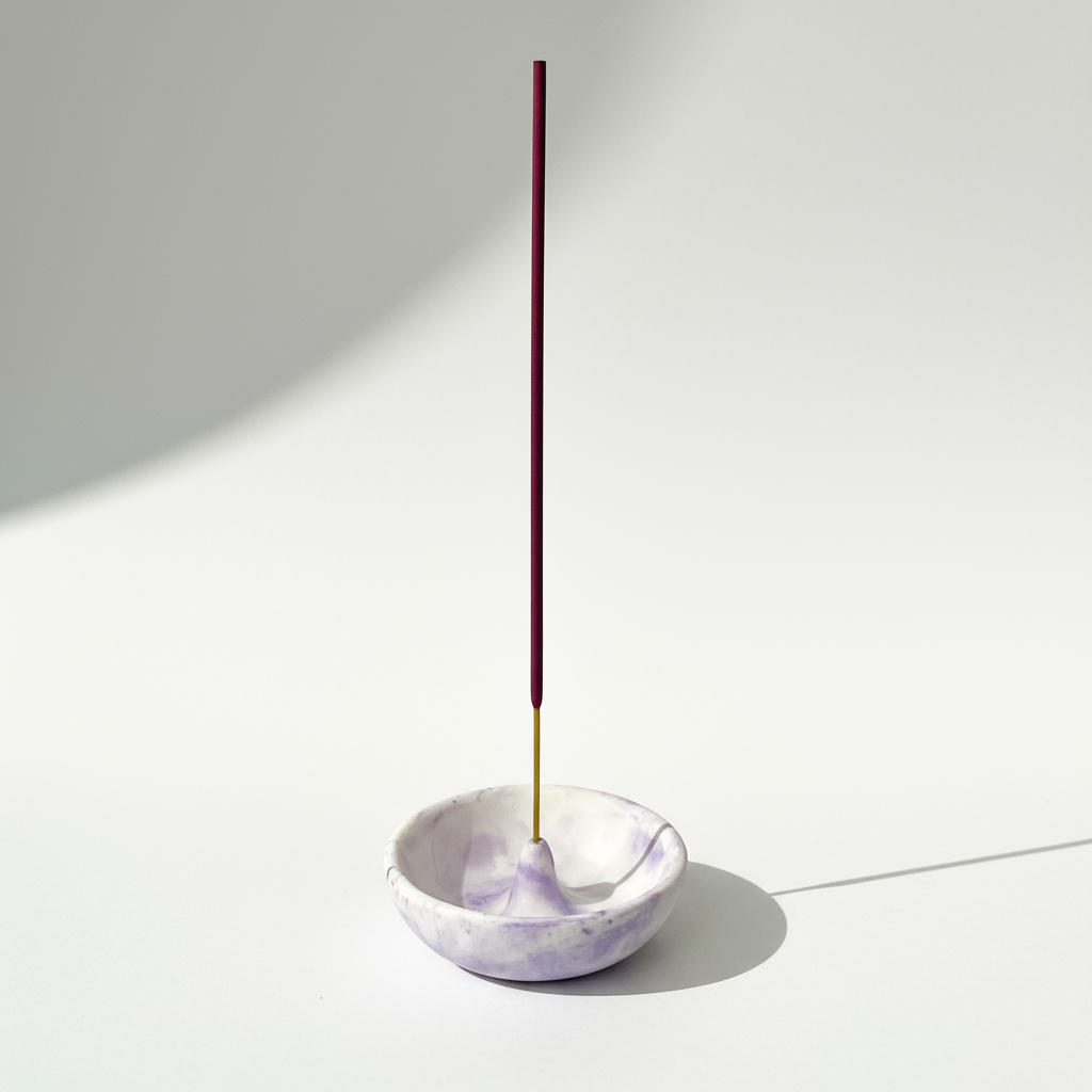 Incense Holder Purple 8.5cm