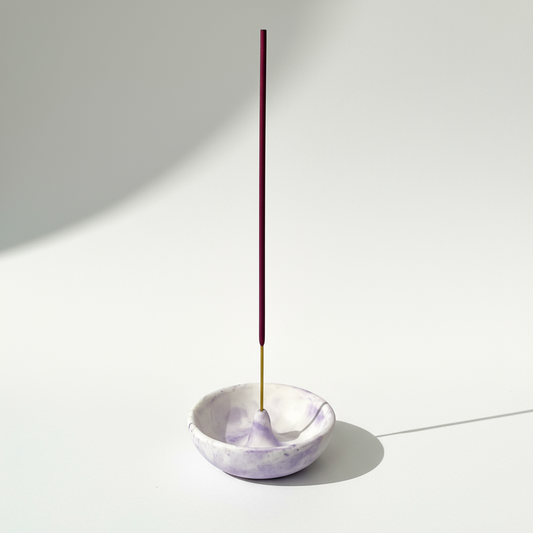 Incense Holder Purple 8.5cm