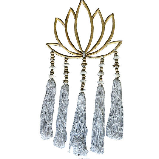 Dreamcatcher Lotus Rattan Macrame Shell