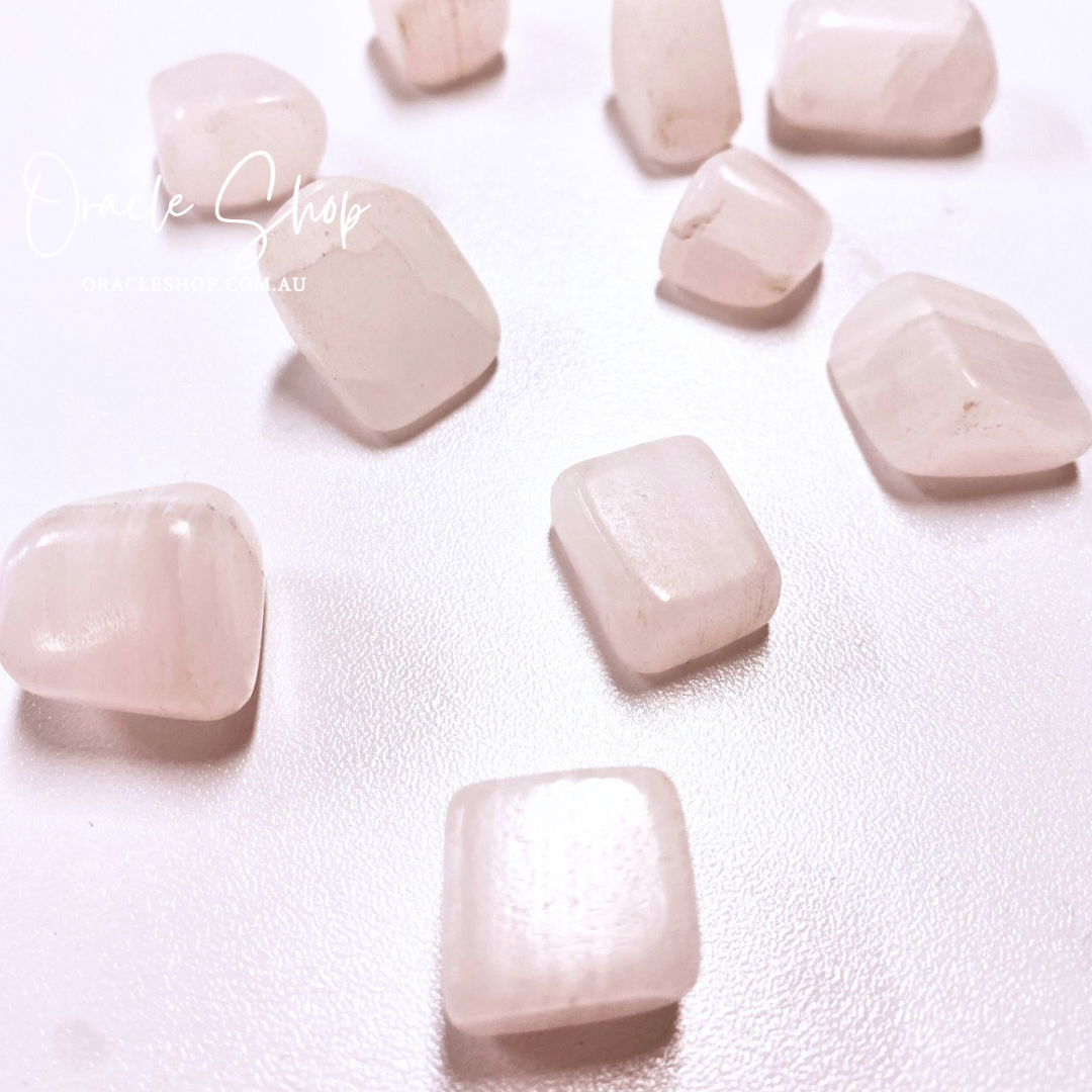 Mangano Calcite Tumble Crystals ~ Supports Receiving Angelic Love & Compassion