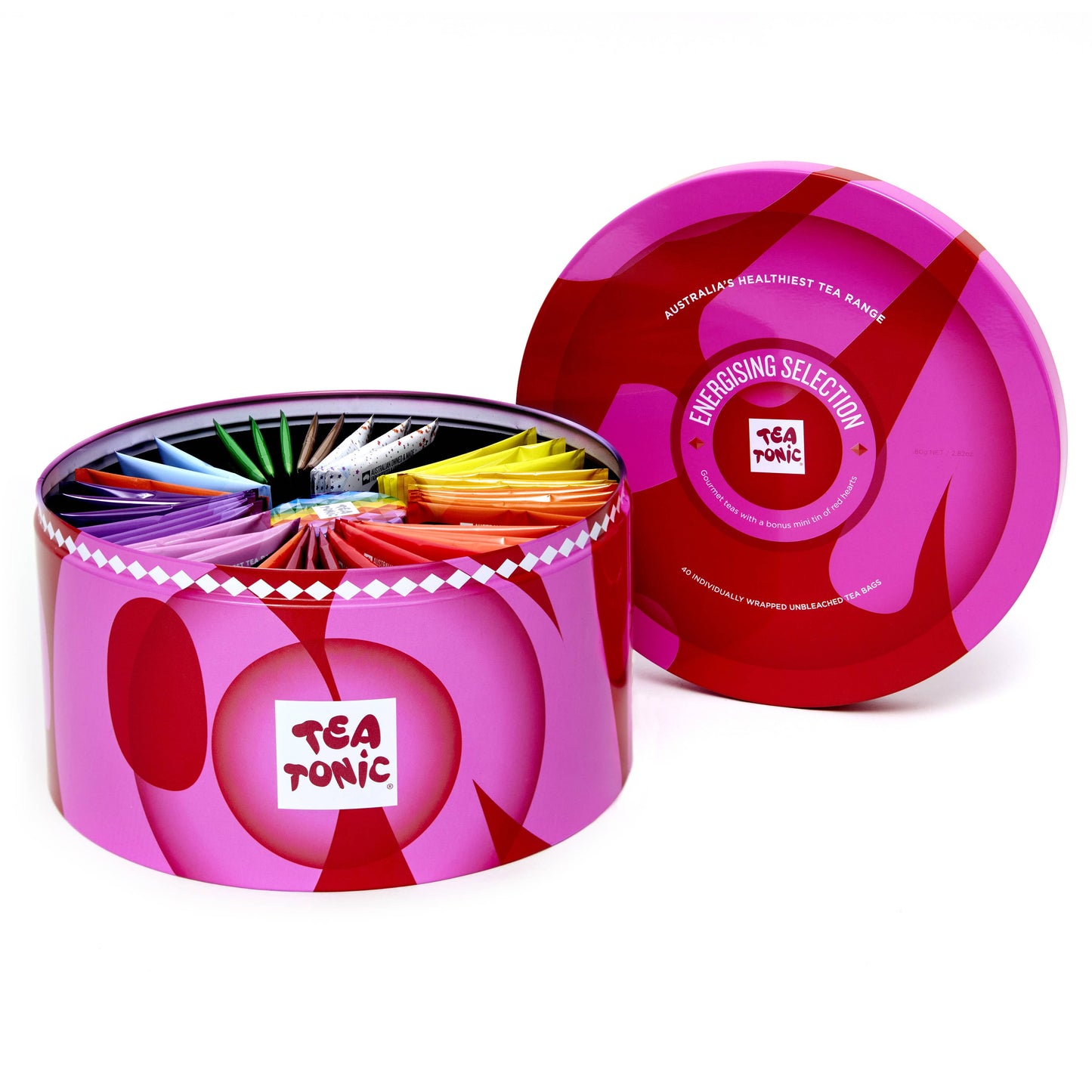 Energising Selection Round Tin - 40 Energising Gourmet Tea +
