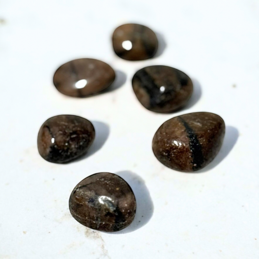 Chiastolite Tumble ~ Divine Protection & Balance