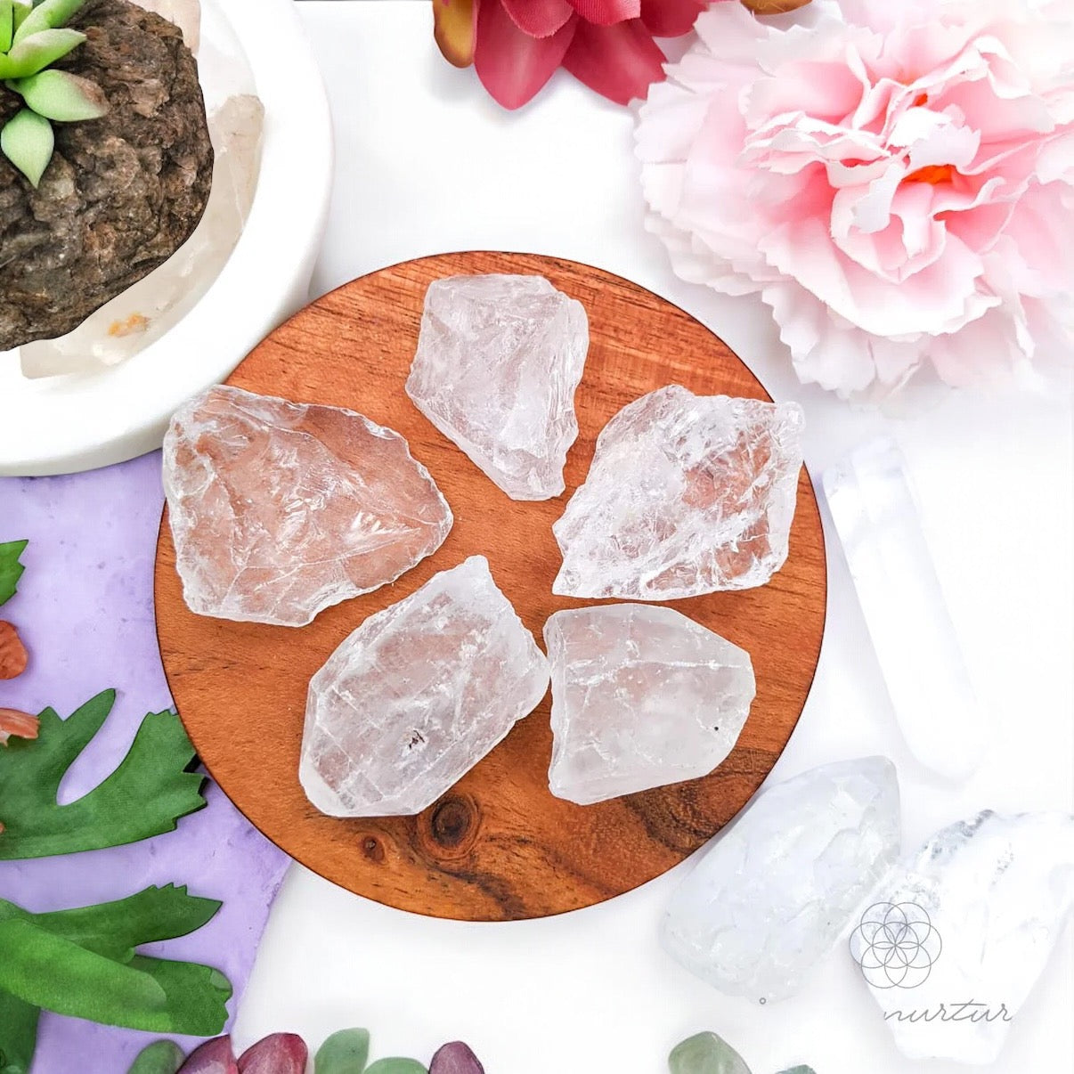 Clear Quartz Roughs ~ Amplify/Manifest
