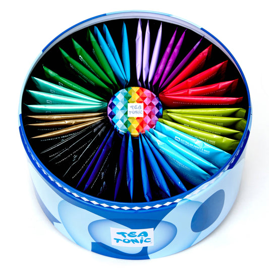 Calming Selection Round Tin - 40 Calming Gourmet Tea + Mini