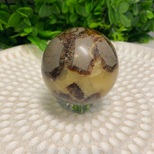 Septarian Crystal Sphere 004