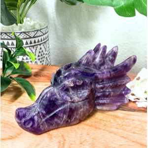 Amethyst Dragon Skull