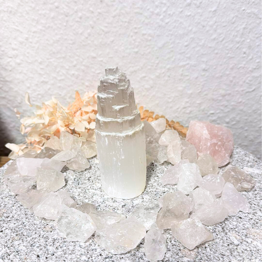 Selenite Tower 10cm