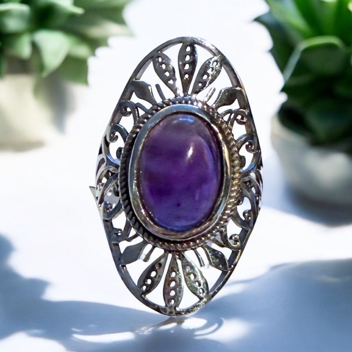 Amethyst Ring in Silver