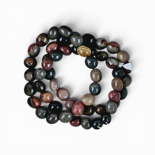 Ocean Jasper Tumble Bead Bracelets