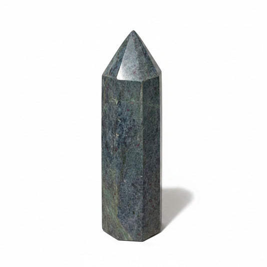 Ruby Fuchsite in Kyanite Tower