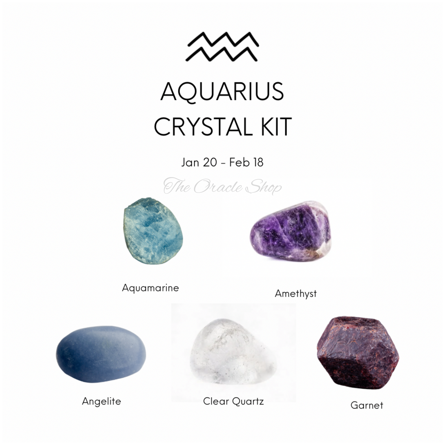 Zodiac Crystal Kit - Aquarius