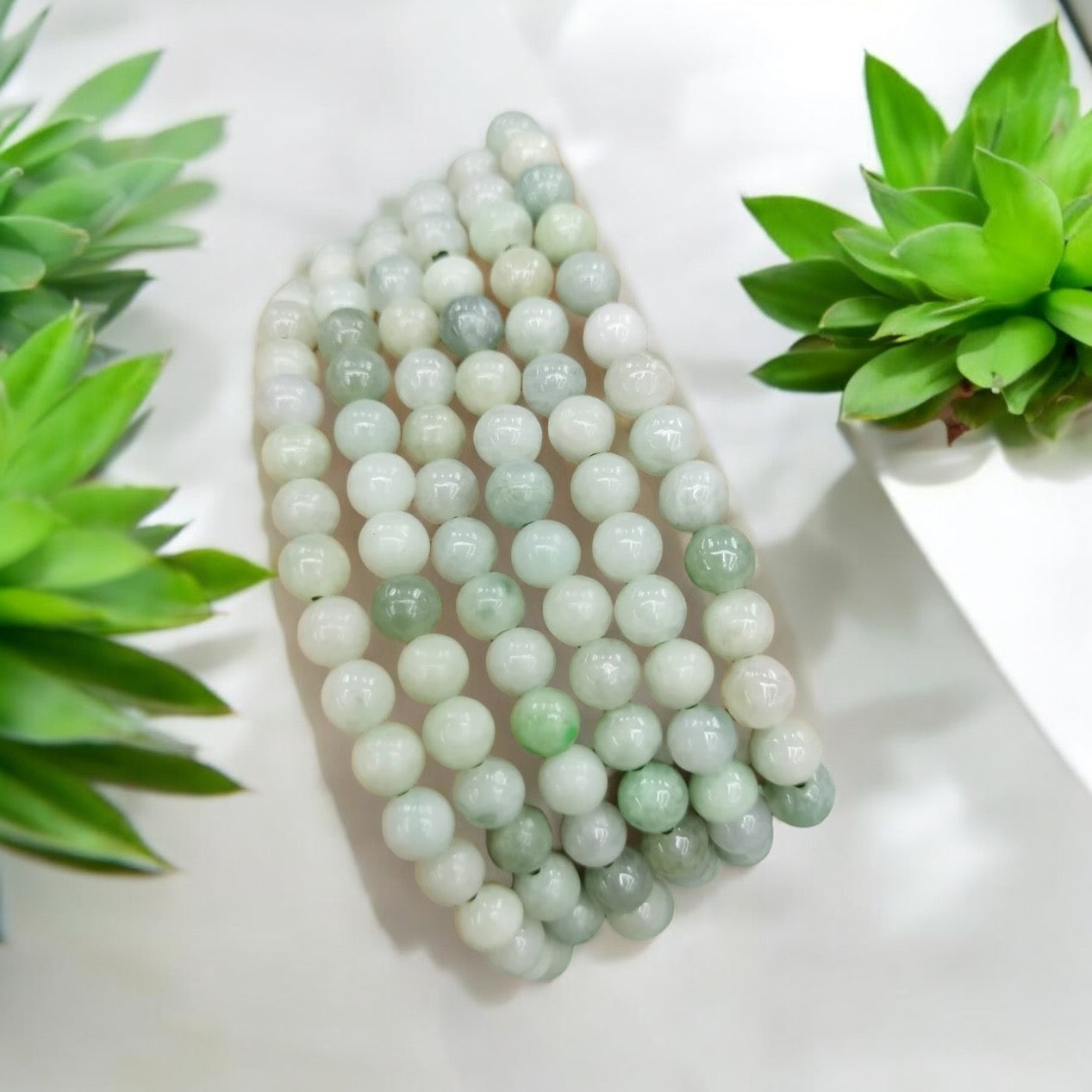 New Jade Crystal Bead Bracelet