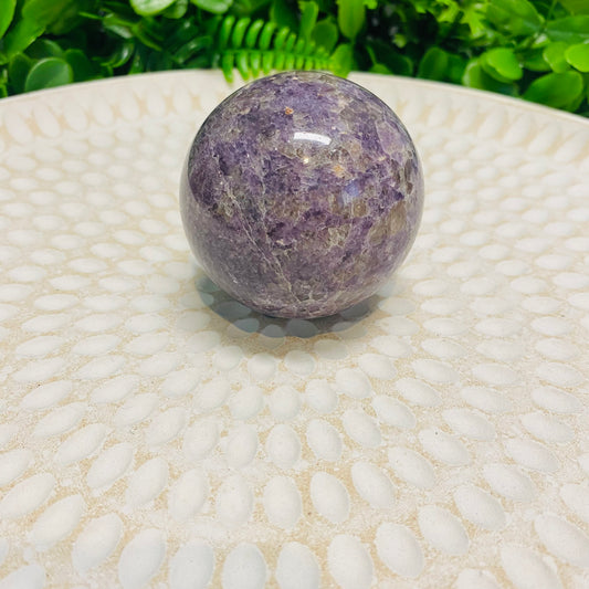 Lepidolite Crystal Sphere 005