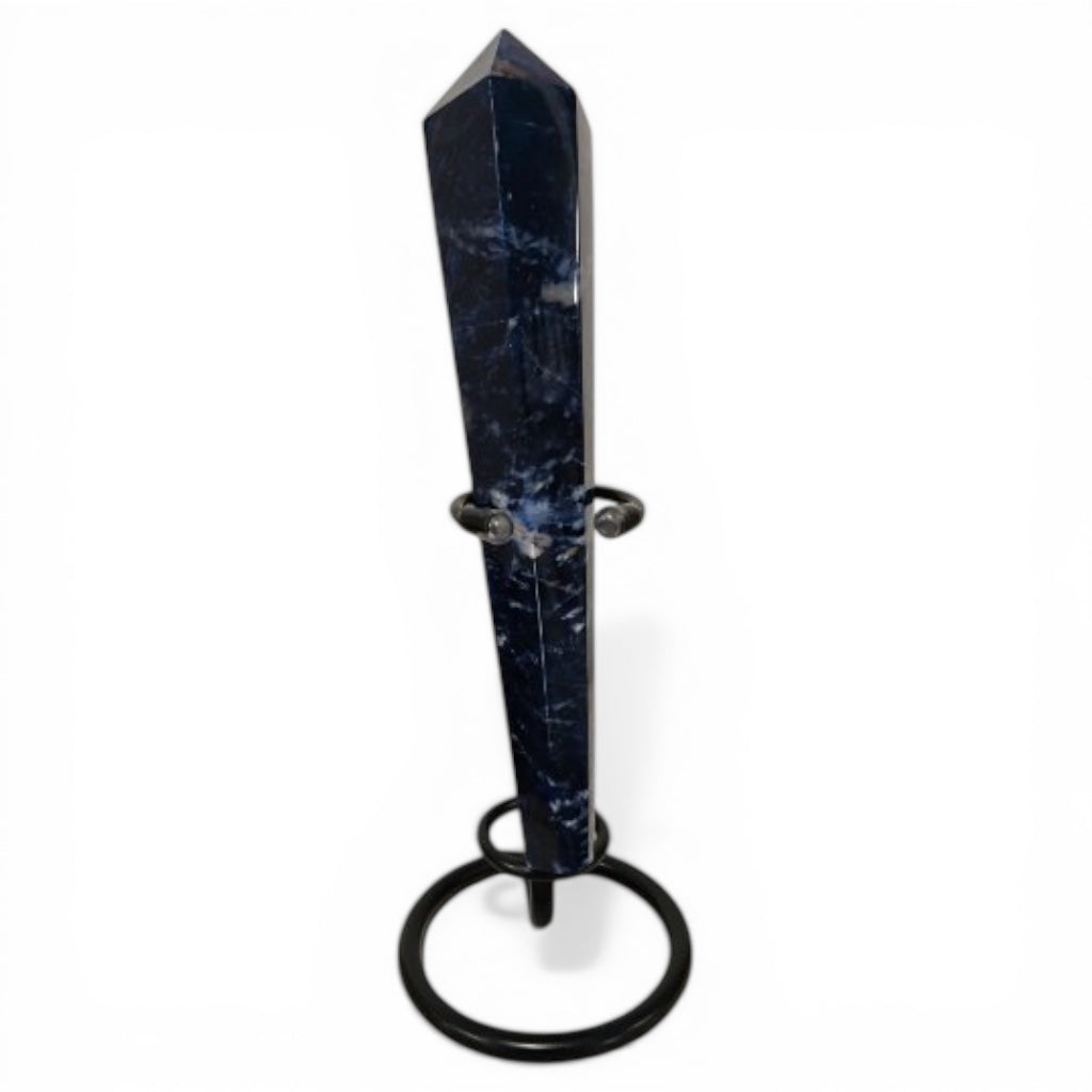 Sodalite Crystal Wand with Stand