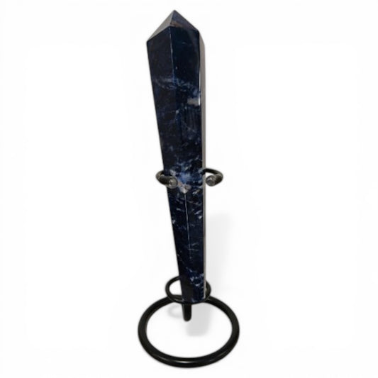 Sodalite Crystal Wand with Stand
