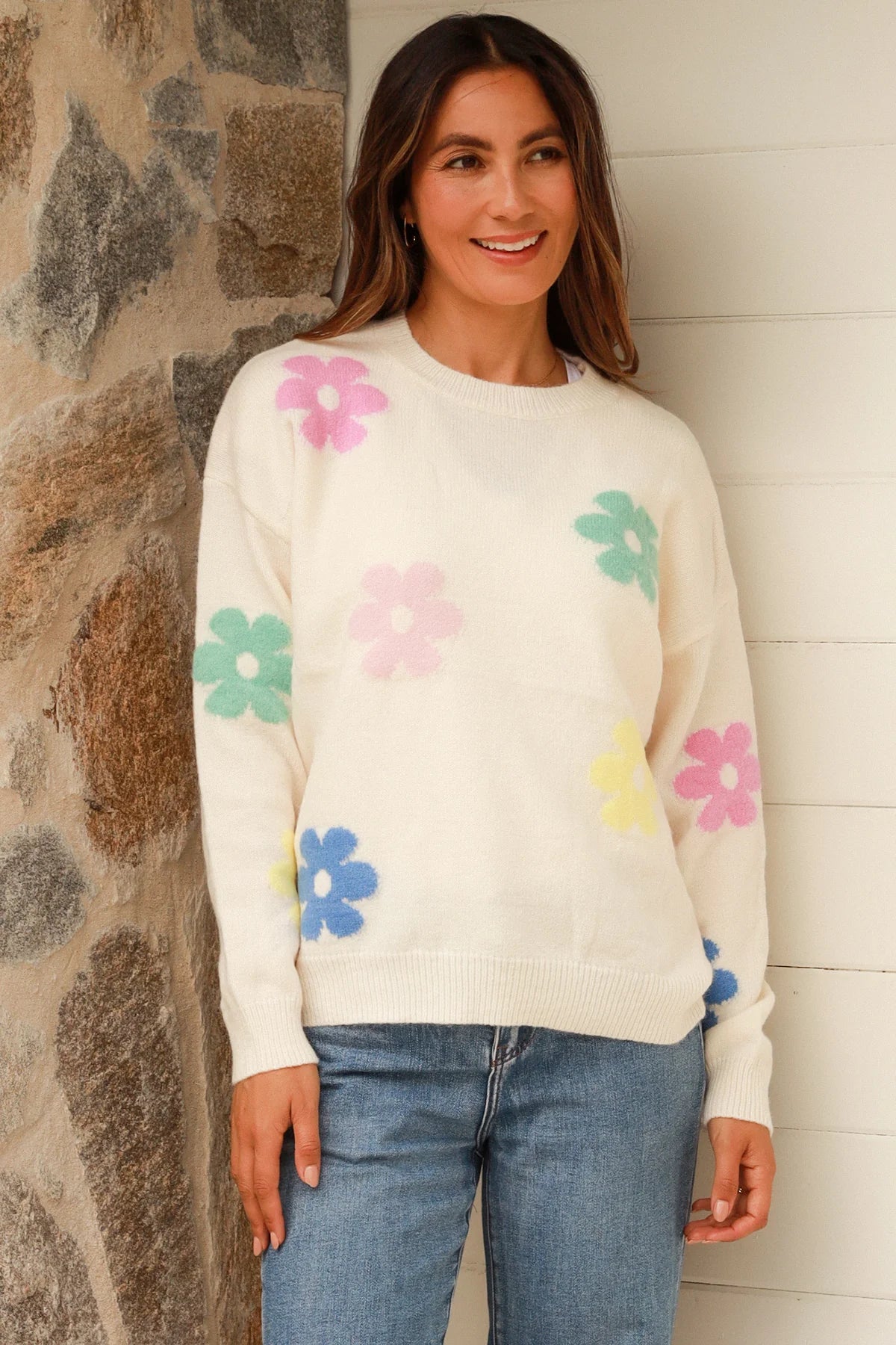 White Flower Knit ~ Kgari