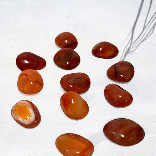 Carnelian Tumbled Crystal ~ Confidence Booster & Revitalises