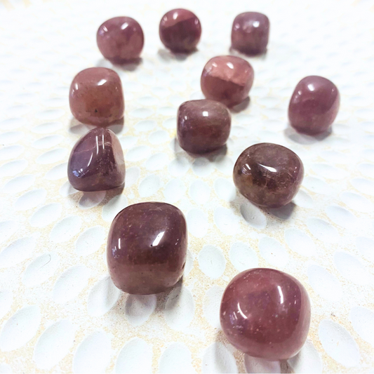 Cherry Quartz Tumble ~ Boosts Love & Vitality
