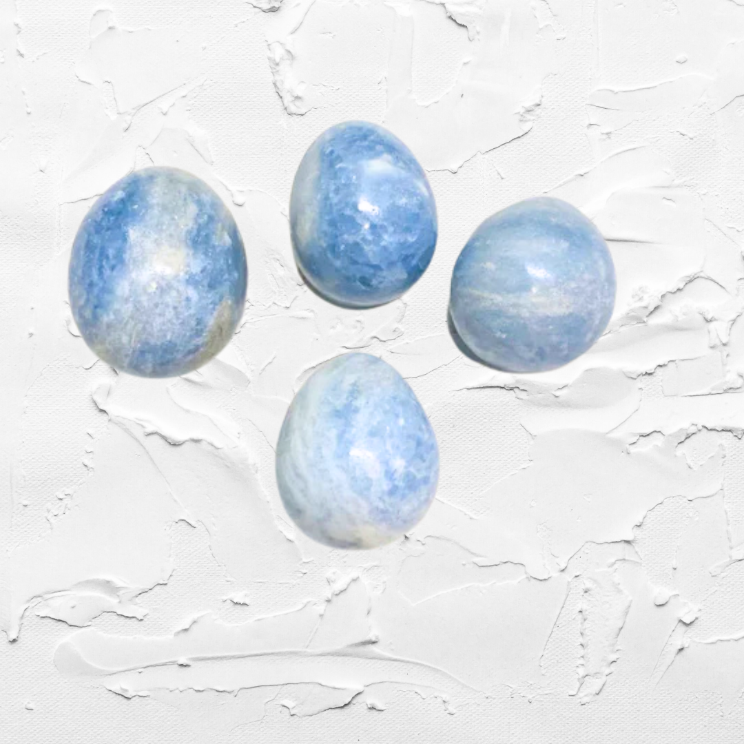 Blue Calcite Crystal Egg