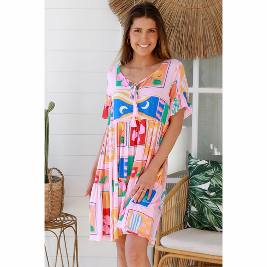 Brianna Mini Bohemian Dress