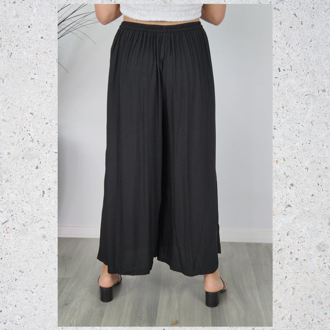 Cha Cha Black Boho Pants