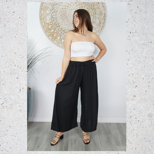 Cha Cha Black Boho Pants