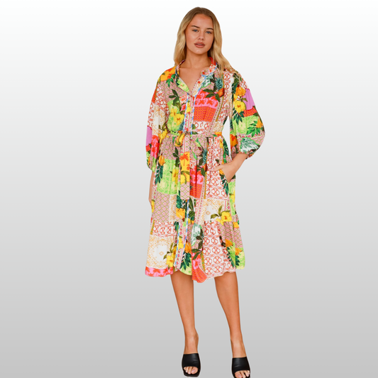 Salty Palm Lottie Bohemian Midi Dress