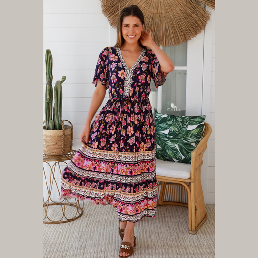 Brittany Midi Bohemian Dress