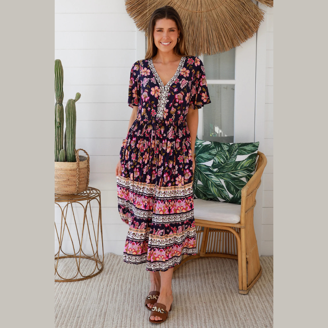 Brittany Midi Bohemian Dress